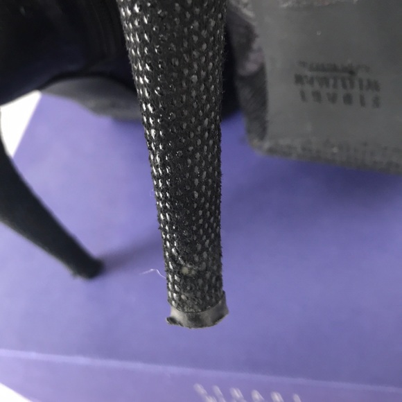 Stuart Weitzman Black melange ankle booties - Picture 7 of 8